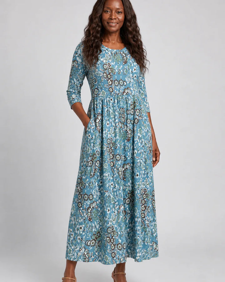 Layla | Coastal Garden Pocket Maxi Dress