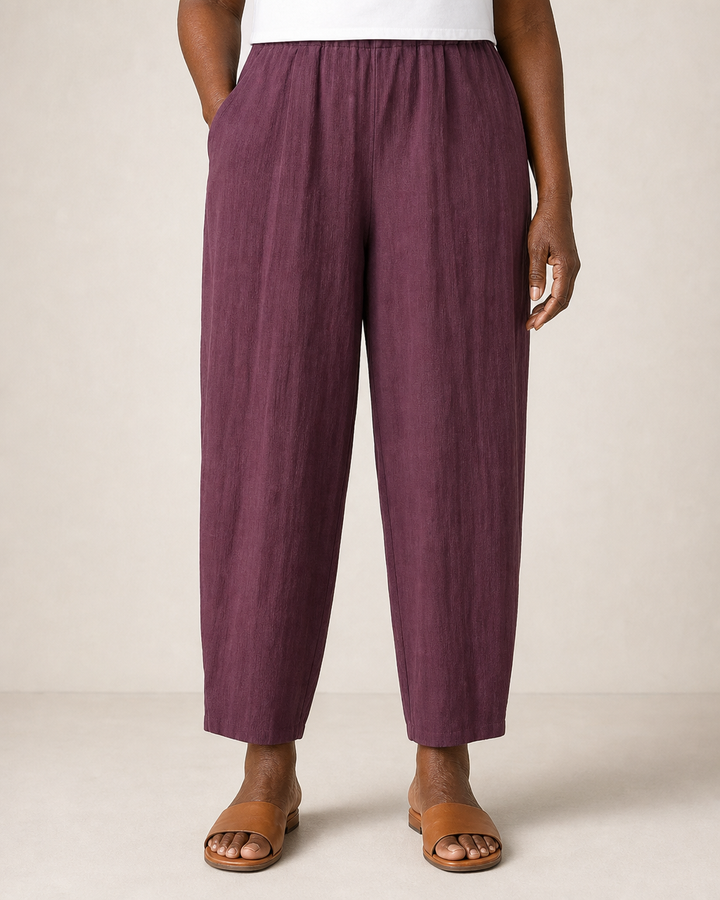 Deisre | Lightweight Elegant Pants — Burgundy