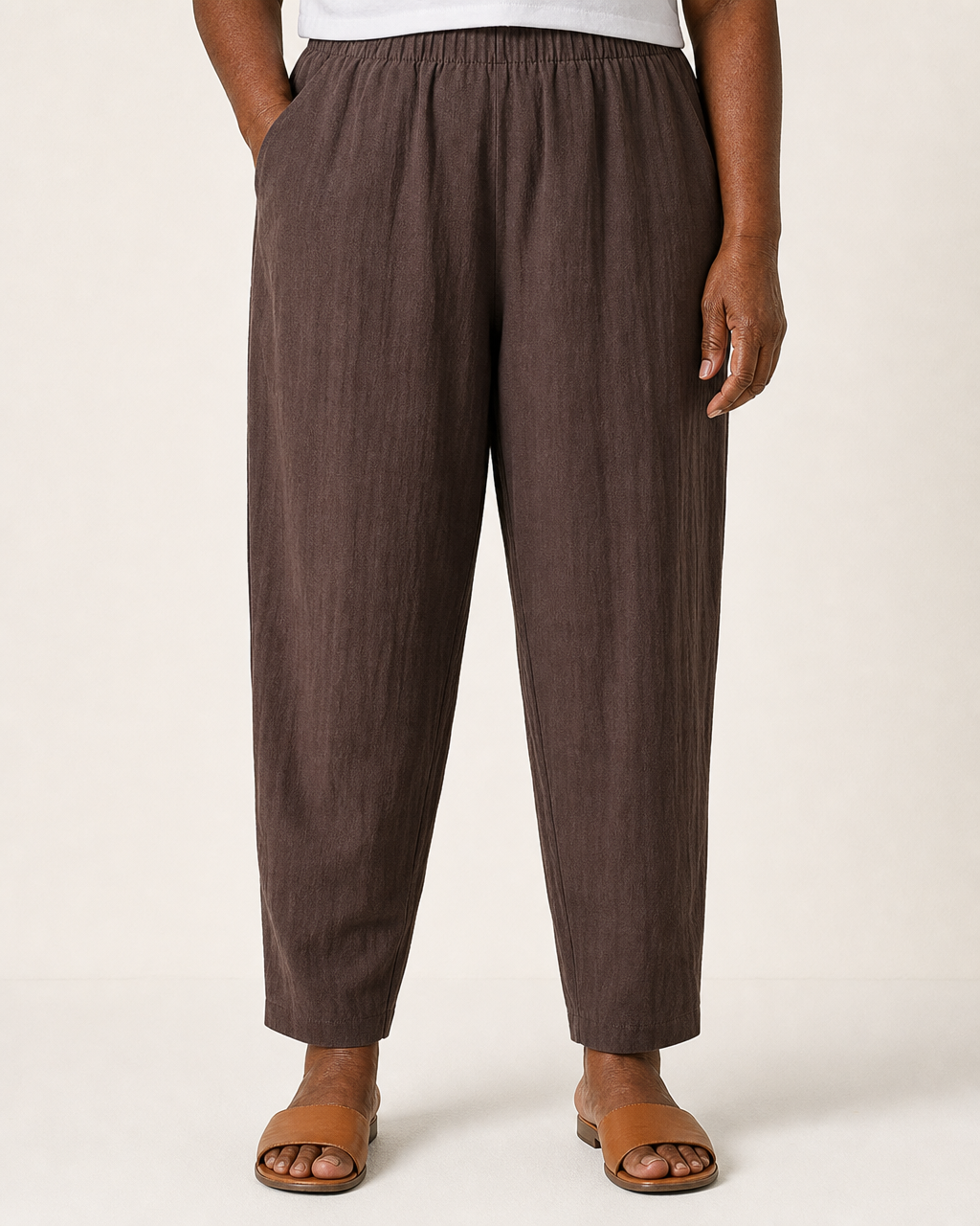Deisre | Lightweight Elegant Pants — Coffee