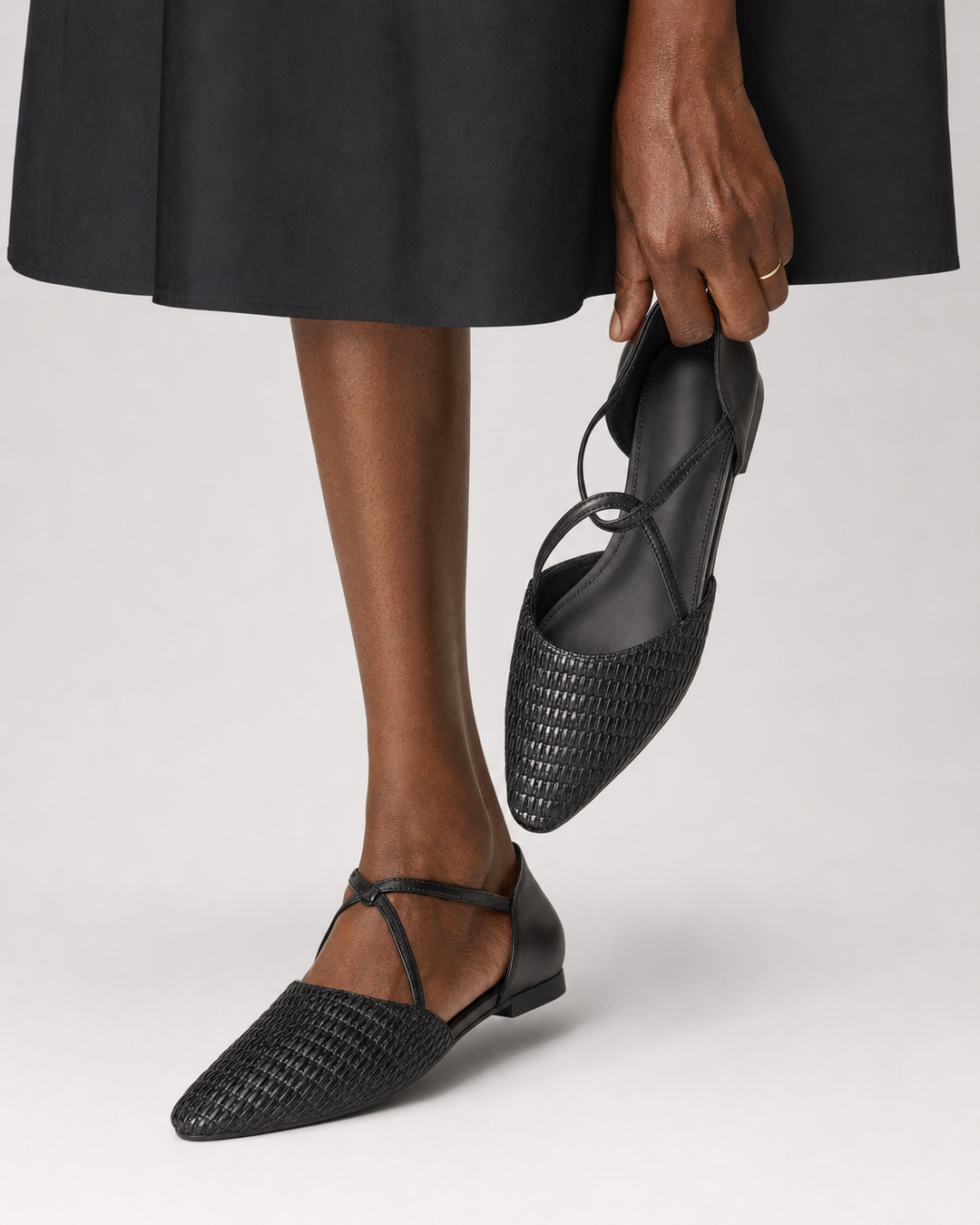 Penelope | Genuine Leather Heels - Black