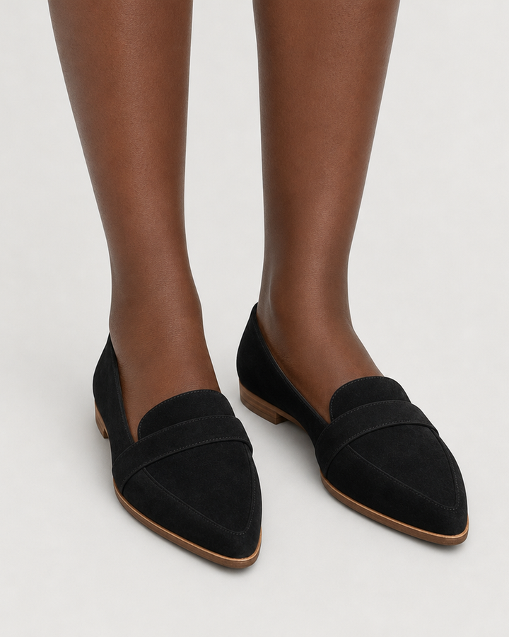 Eleanor | Soft Suede Flat Loafers