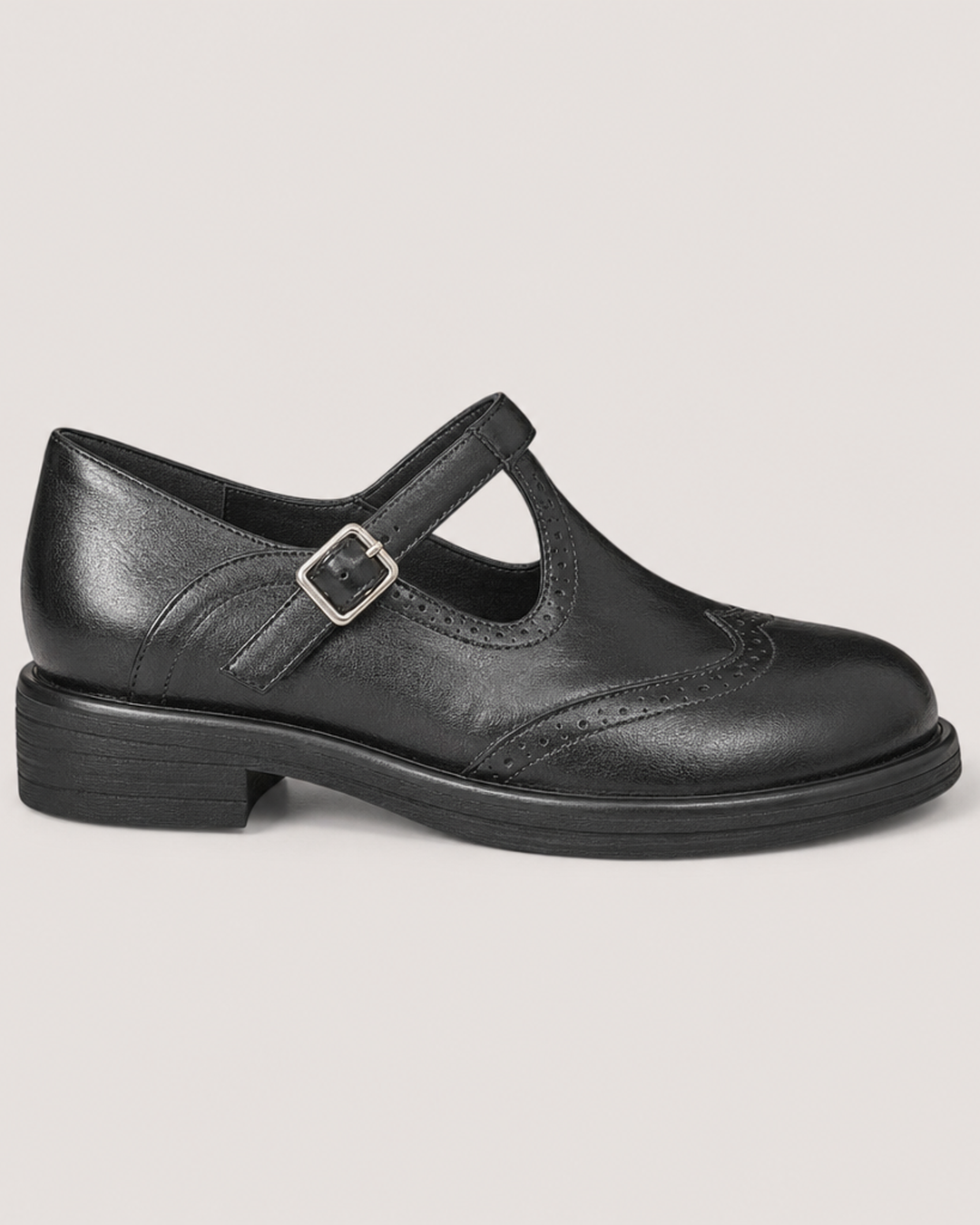 Albertha | Comfort Strap Low Heel Flats