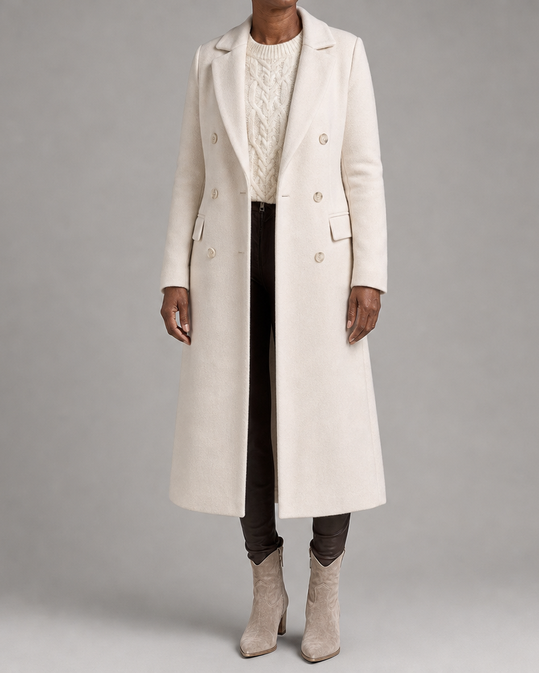 Emeline | Double-Breasted Longline Overcoat