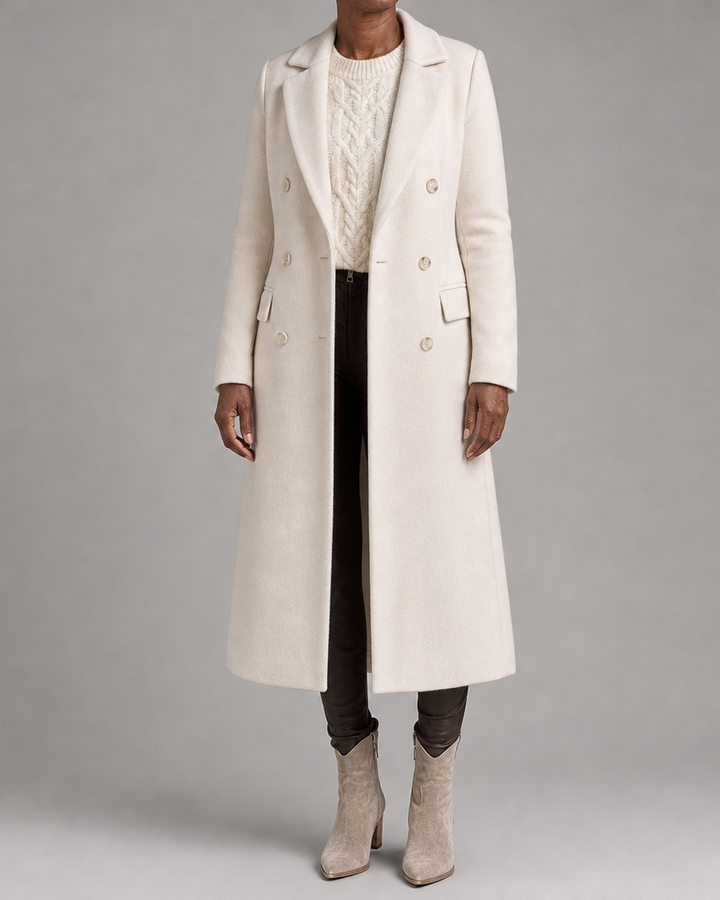Emeline | Double-Breasted Longline Overcoat