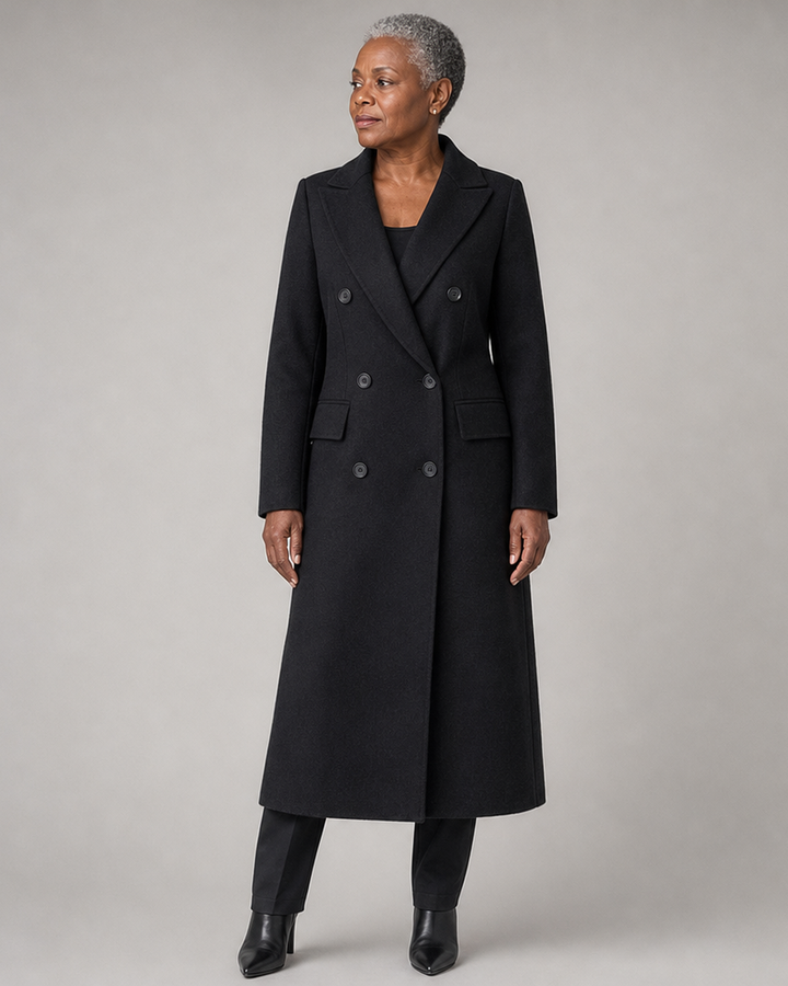 Emeline | Double-Breasted Longline Overcoat
