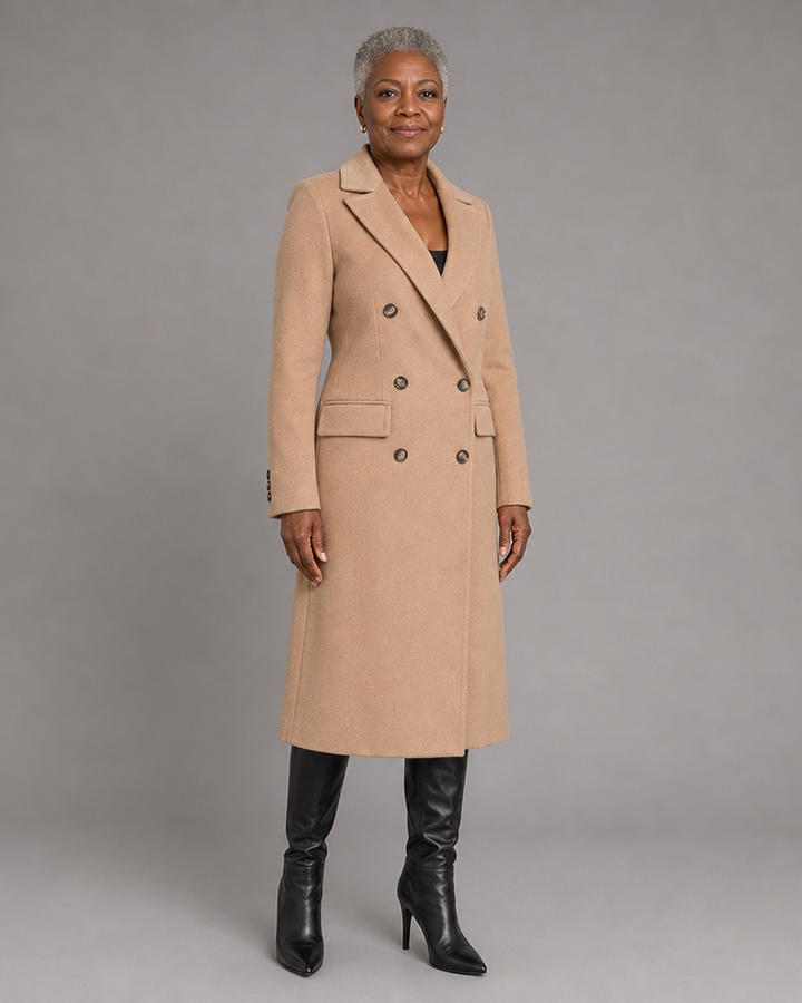 Emeline | Double-Breasted Longline Overcoat