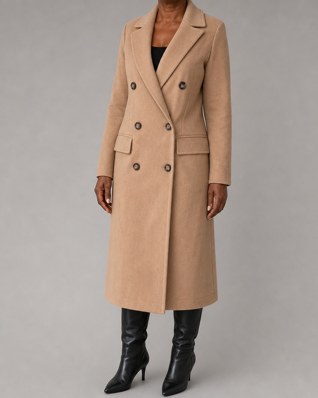 Emeline | Double-Breasted Longline Overcoat