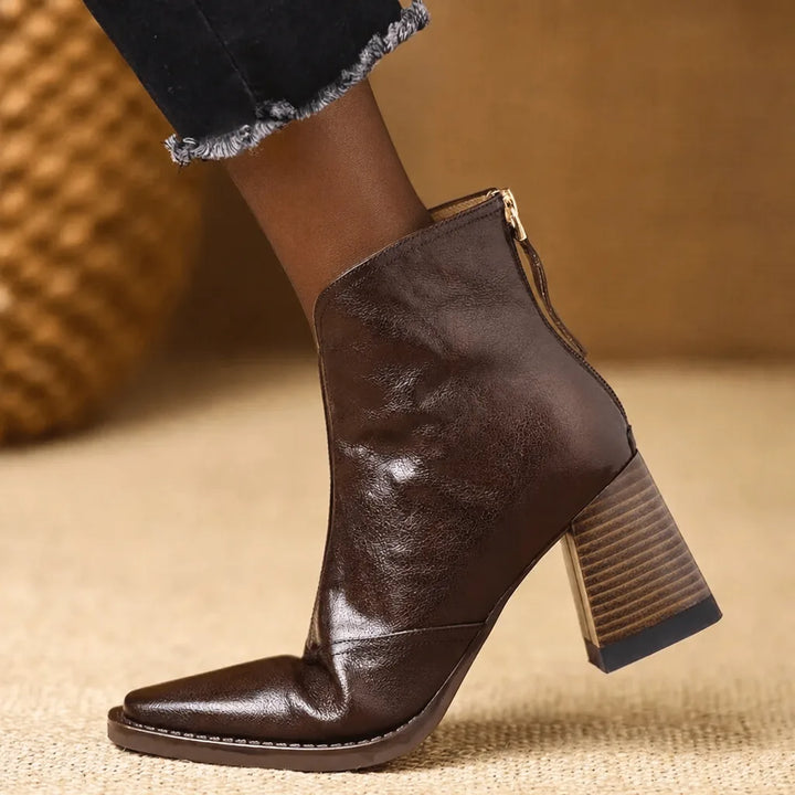 Khady | Leather Ankle Boots