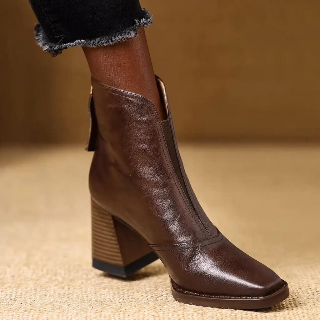 Khady | Leather Ankle Boots