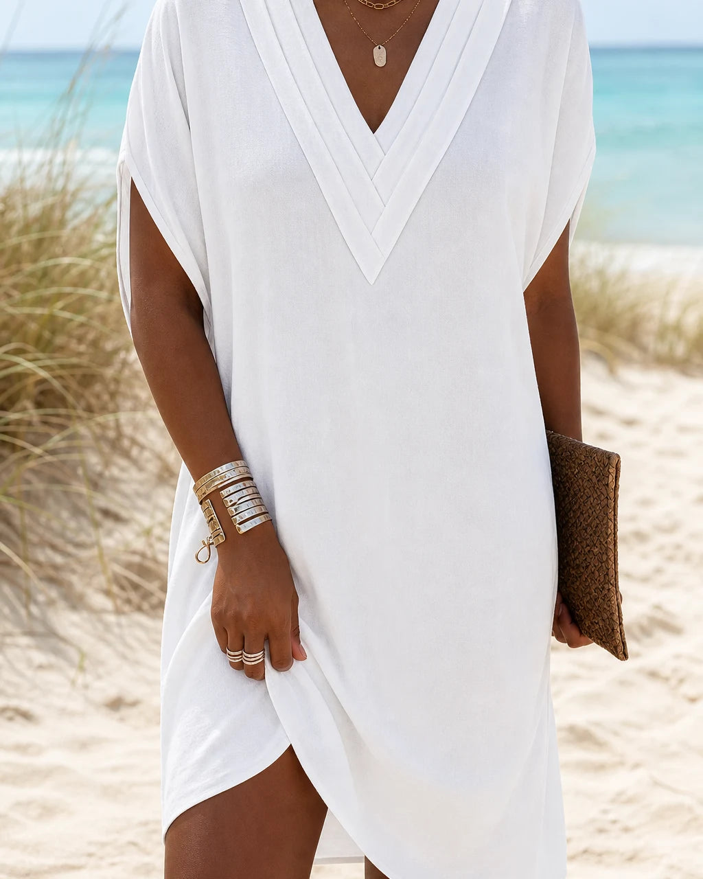 Frances | Relaxed V-Neck Dress
