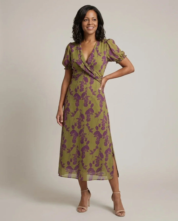 Victoria | Relaxed Floral Midi Dress