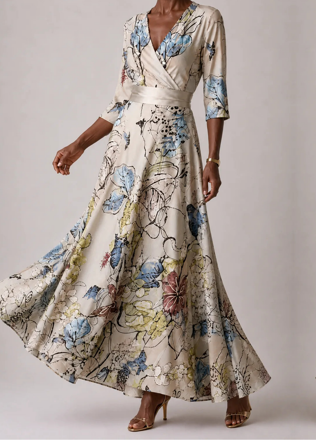 Yael | Chic Floral Print Dress