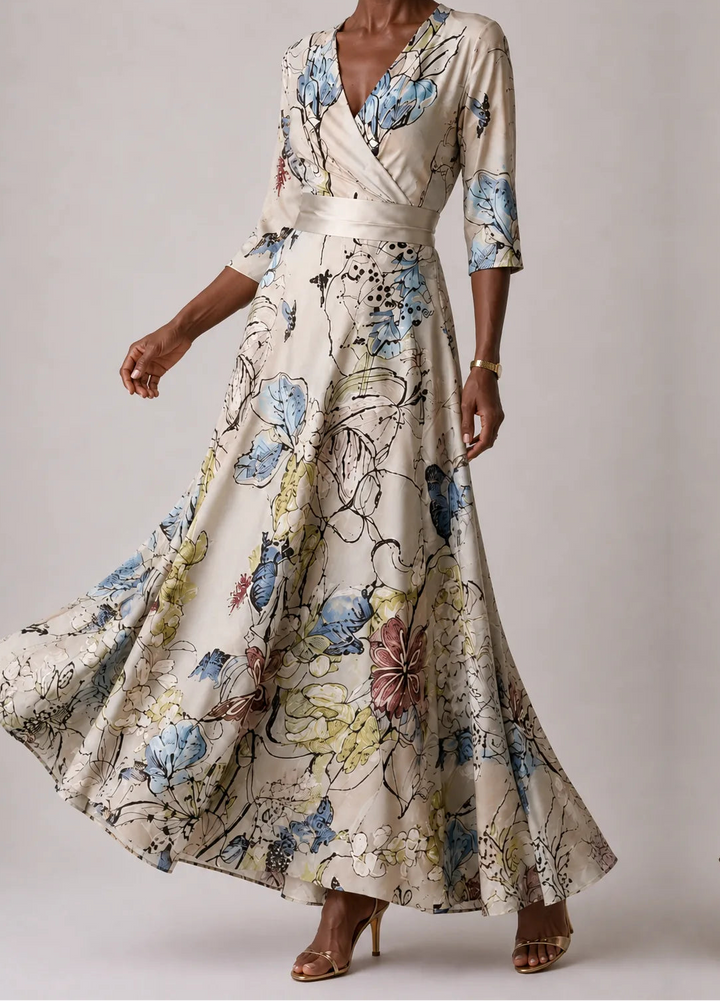 Yael | Chic Floral Print Dress