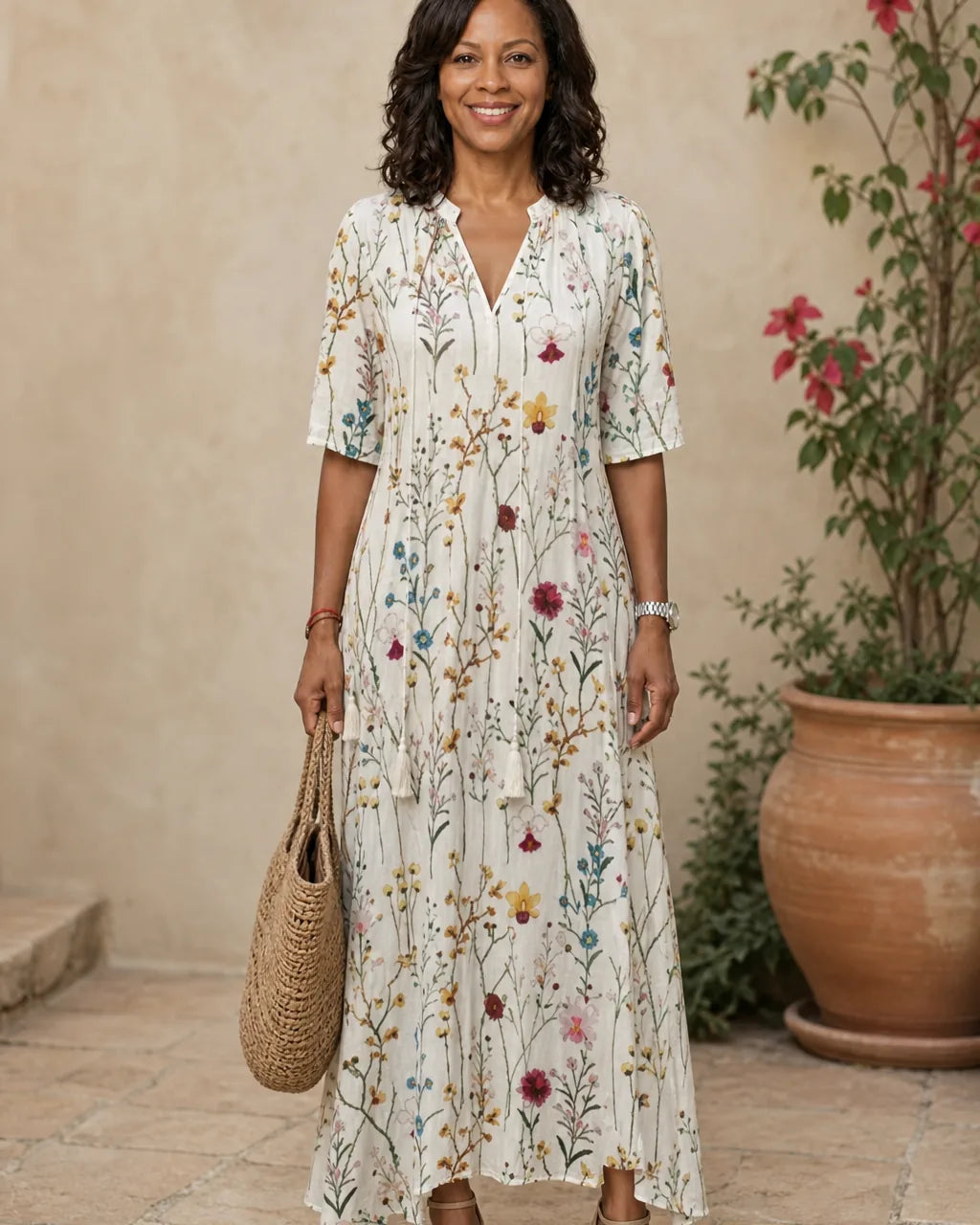 Aaliyah | Boho Vintage Summer Maxi Dress