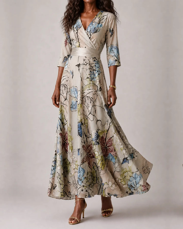 Yael | Chic Floral Print Dress