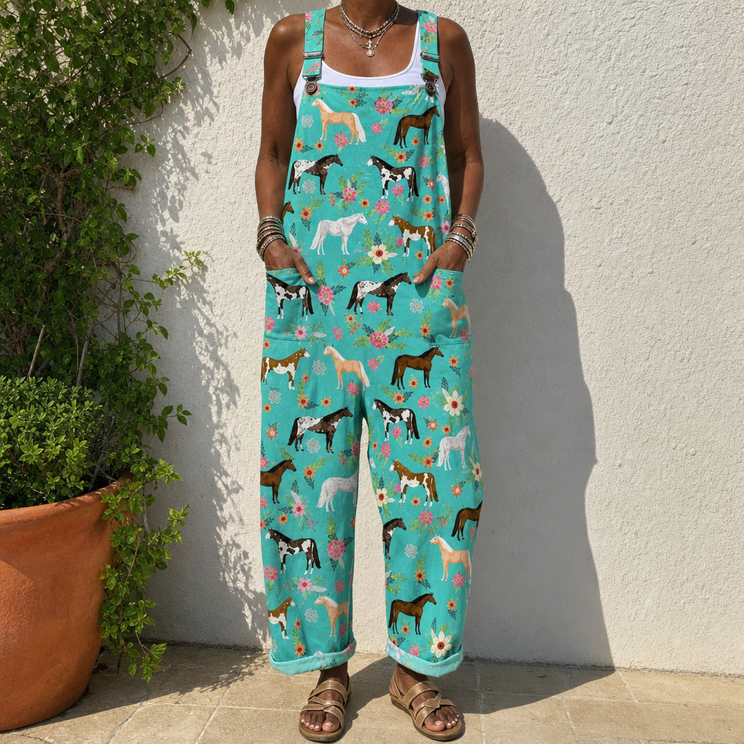 Obioma | Floral Horse Overalls