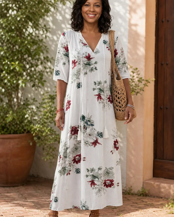 Aaliyah | Boho Vintage Summer Maxi Dress