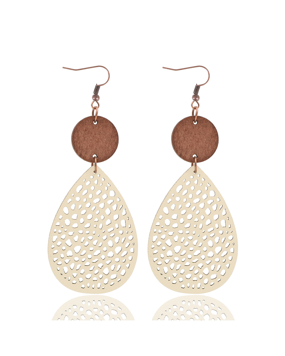 Millicent | Style Hollow-out Pu Leather Drop Earrings,