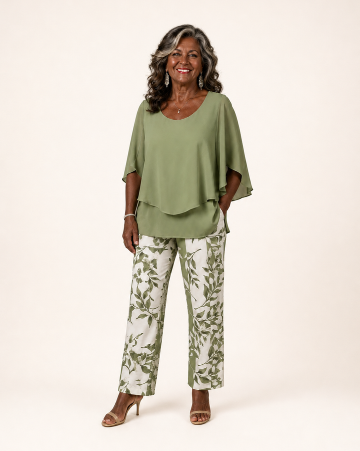 Omotola | Two-piece Layered Lounge Set
