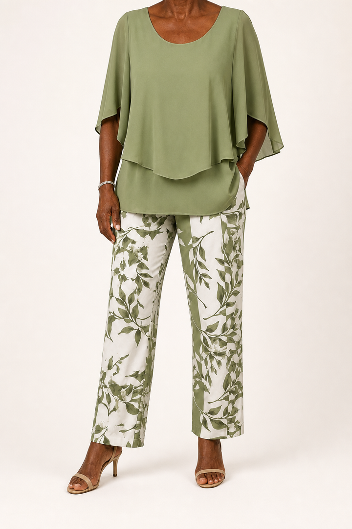 Omotola | Two-piece Layered Lounge Set