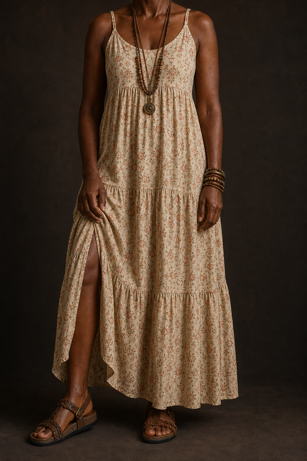 Nneoma | Braided Cork Sandals