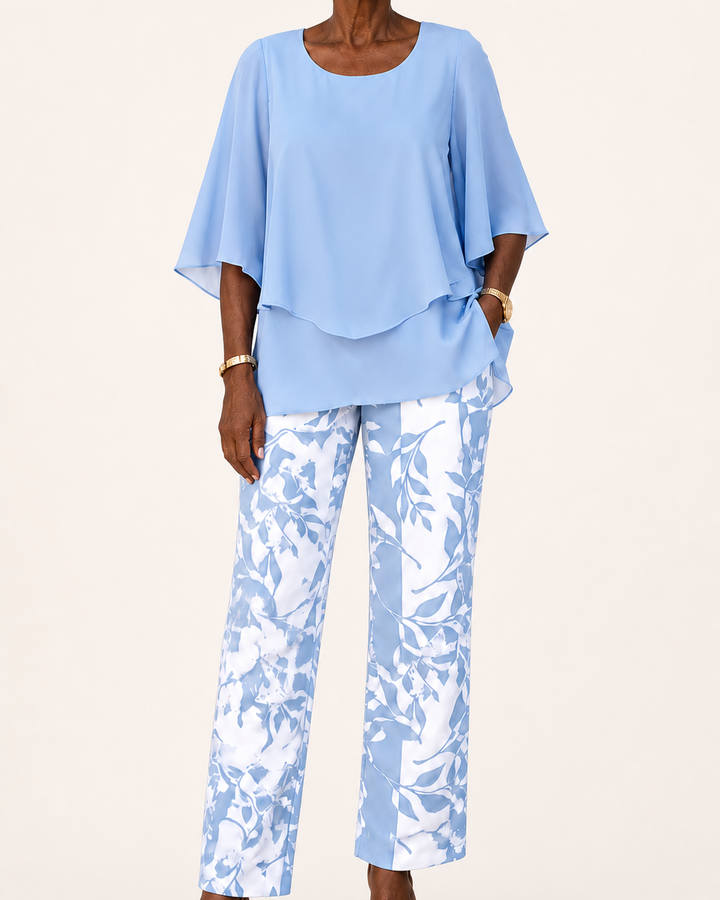 Omotola | Two-piece Layered Lounge Set