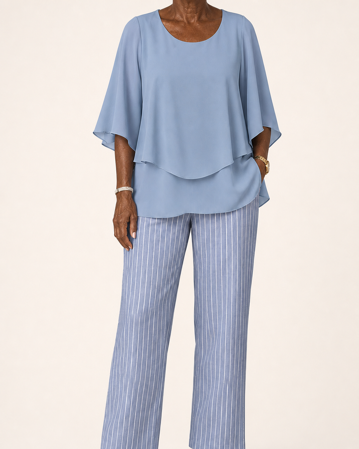 Omotola | Two-piece Layered Lounge Set