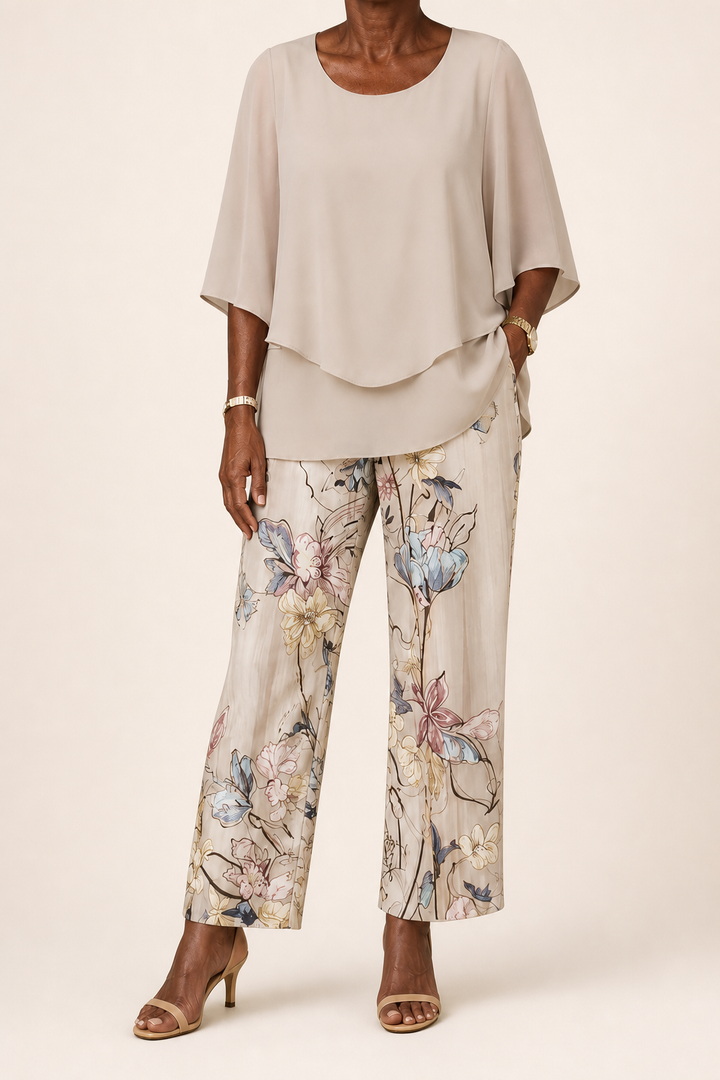 Omotola | Two-piece Layered Lounge Set