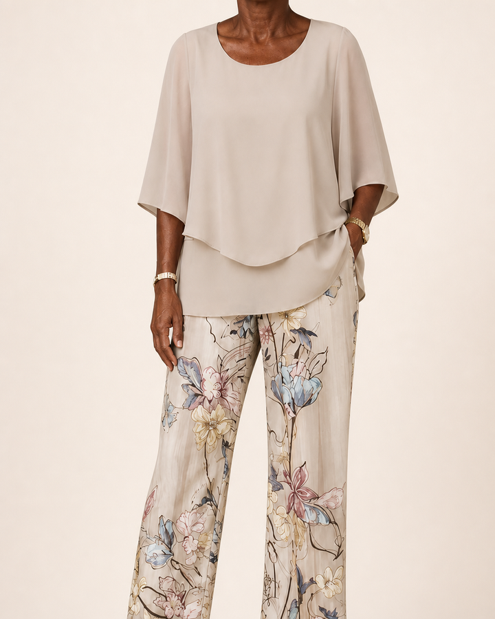Omotola | Two-piece Layered Lounge Set