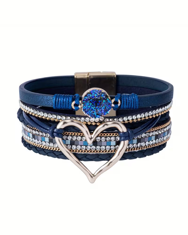 Ezinne | Multi-layer Heart Leather Bracelet
