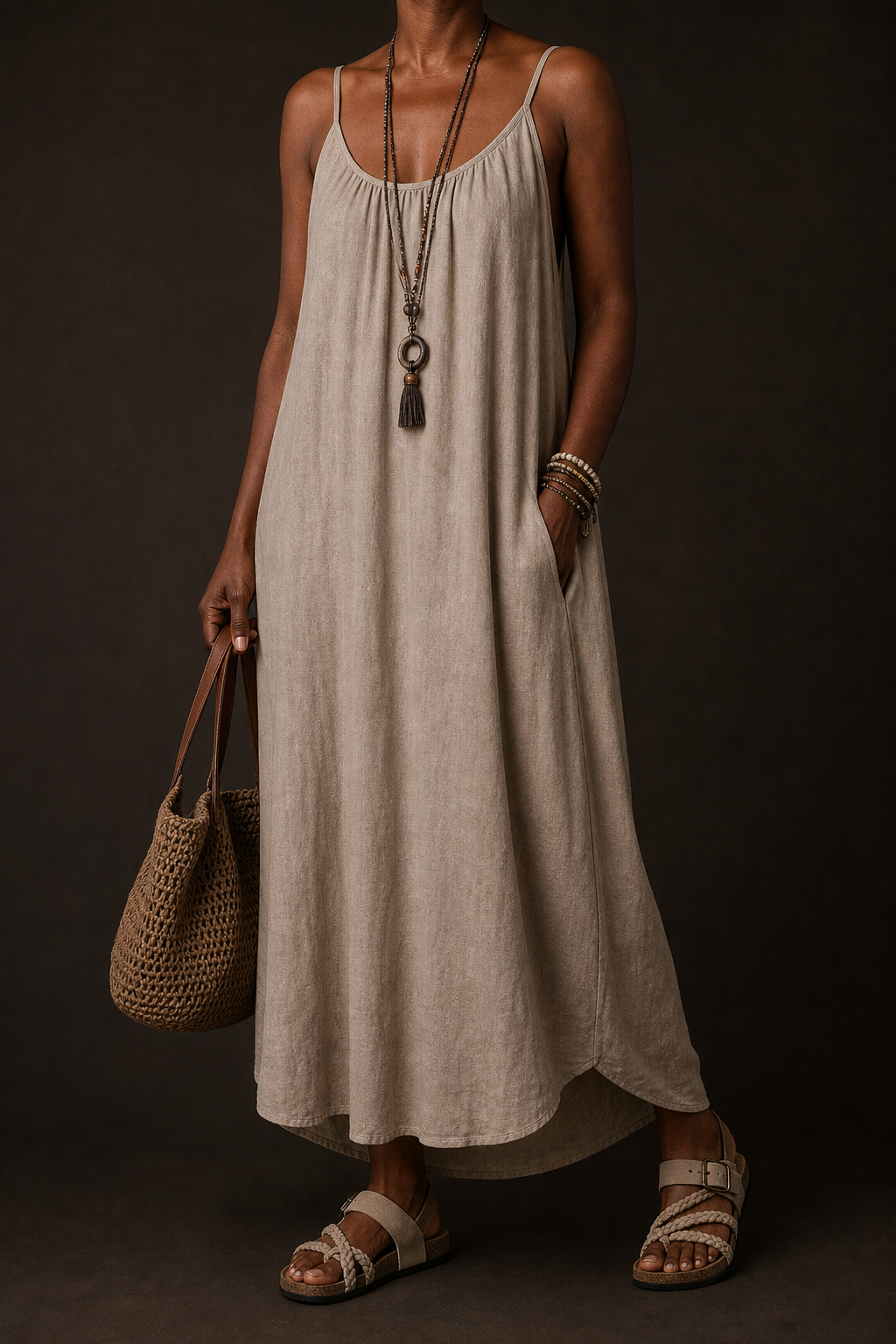 Nneoma | Braided Cork Sandals