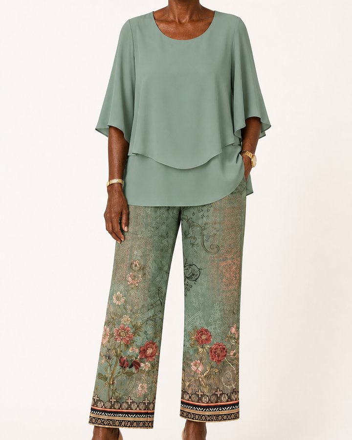 Omotola | Two-piece Layered Lounge Set