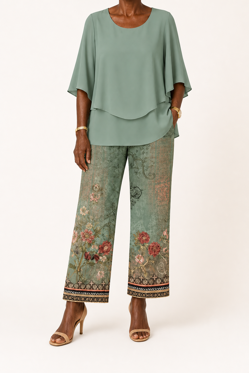 Omotola | Two-piece Layered Lounge Set