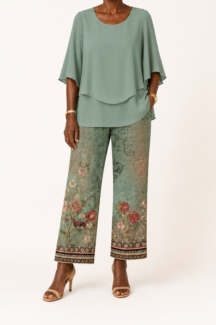 Omotola | Two-piece Layered Lounge Set