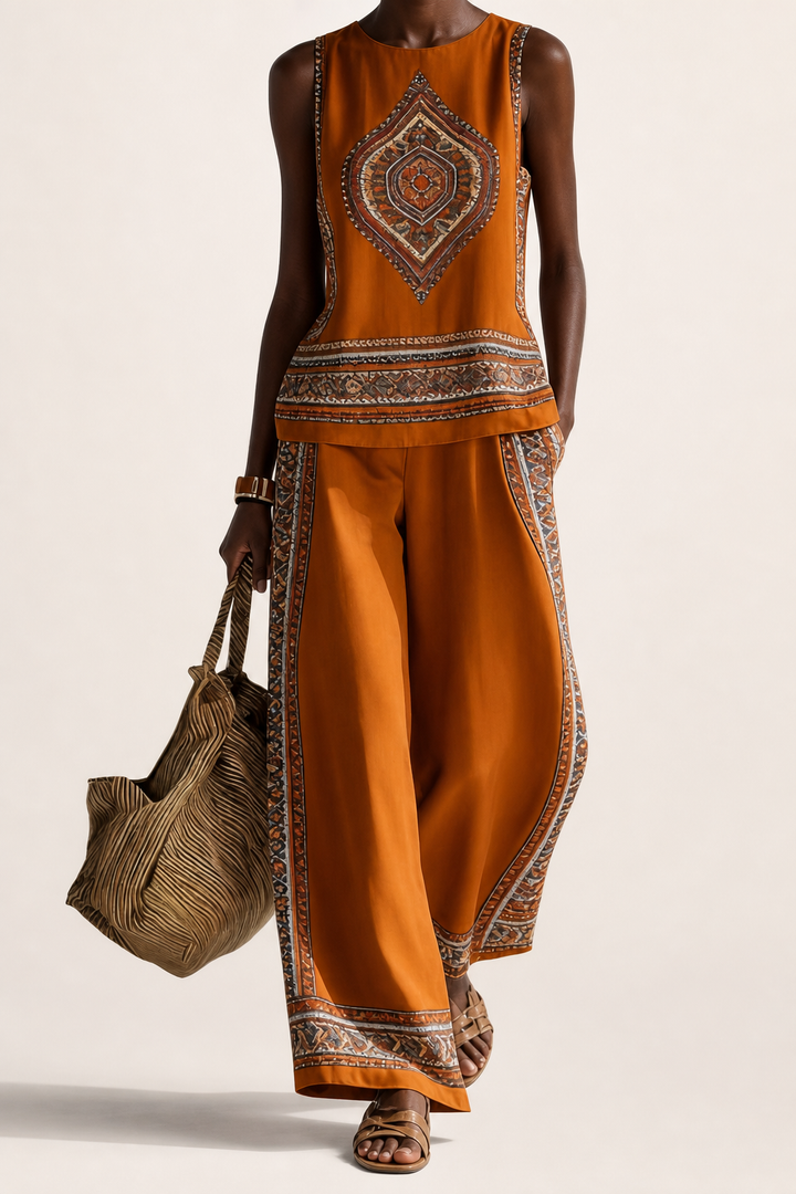 Omowunmi | Retro Print Two-piece Set