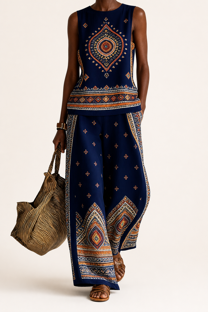 Omowunmi | Retro Print Two-piece Set