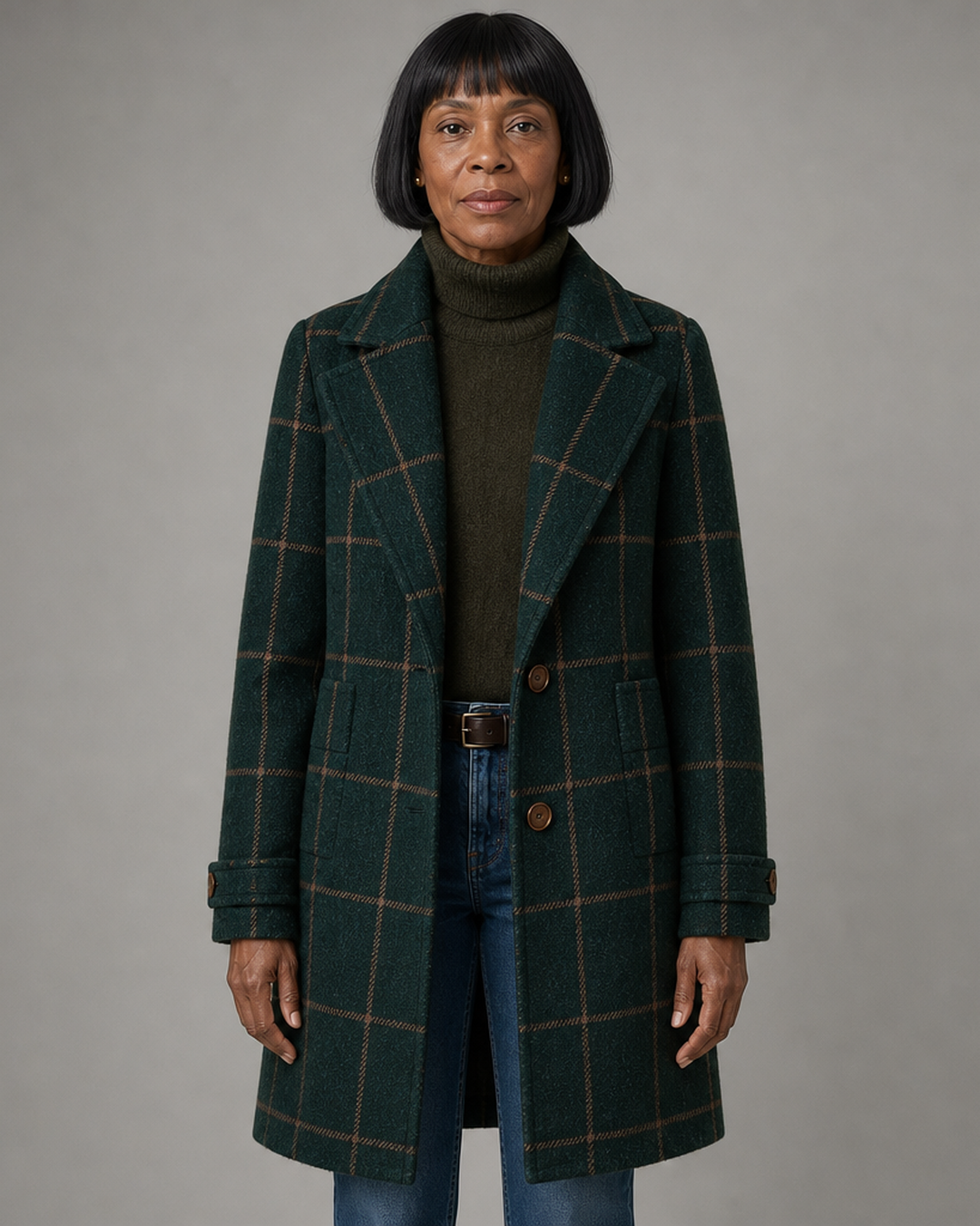 Bethany | Classic Checkered Coat