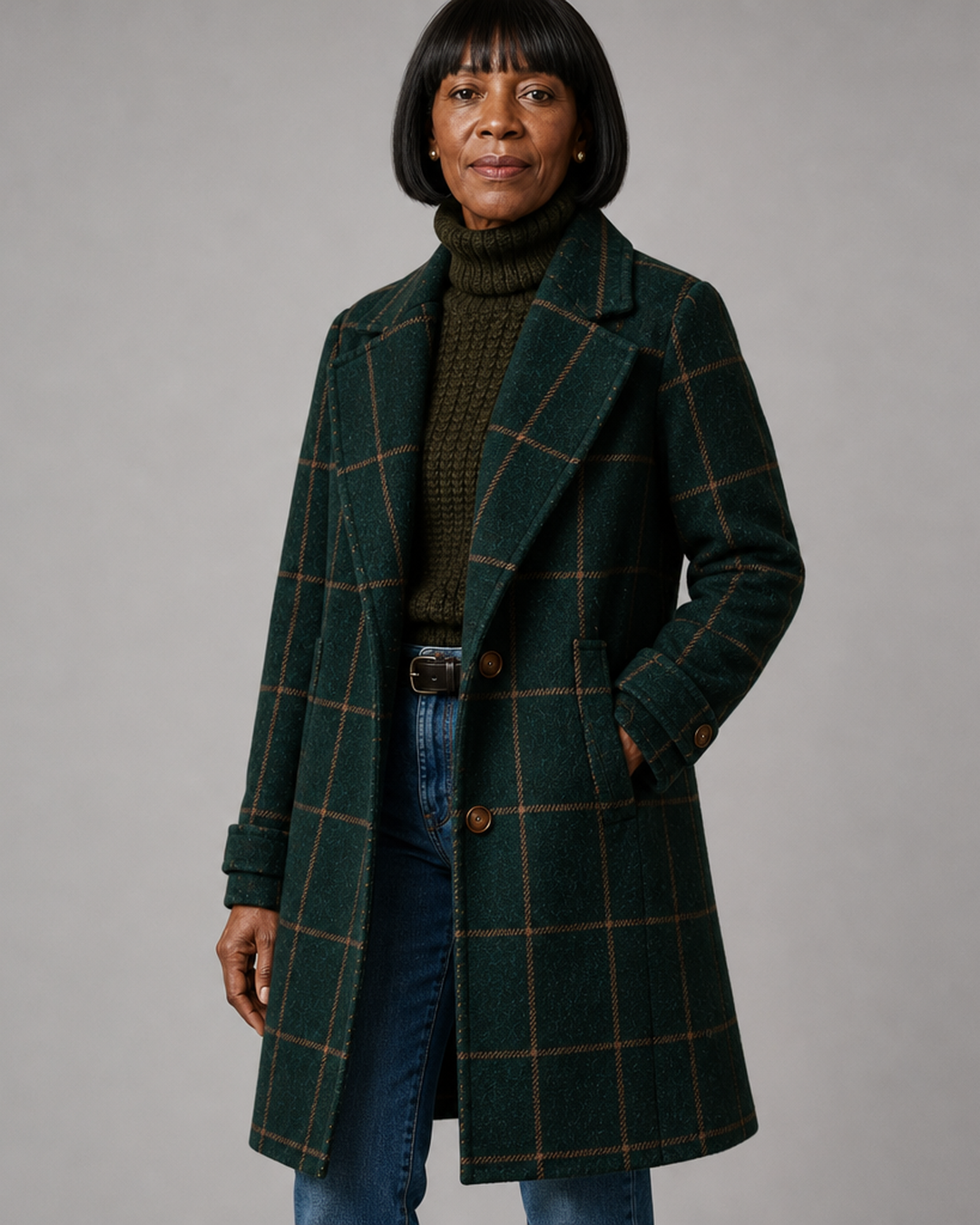Bethany | Classic Checkered Coat