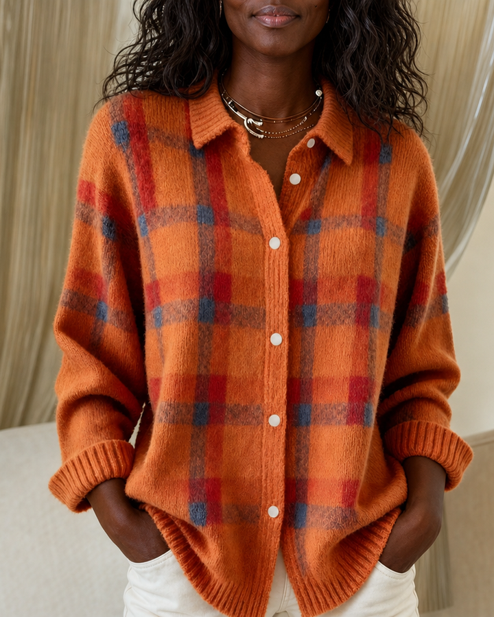 Camille | Textured Knit Button-up Cardigan