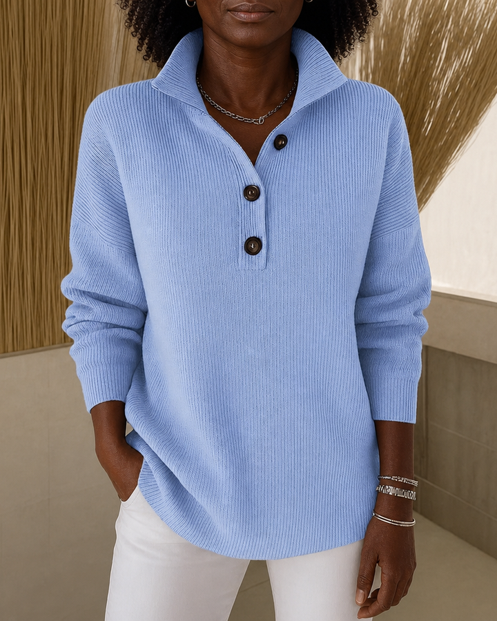 Florence | V-neck Polo Sweater