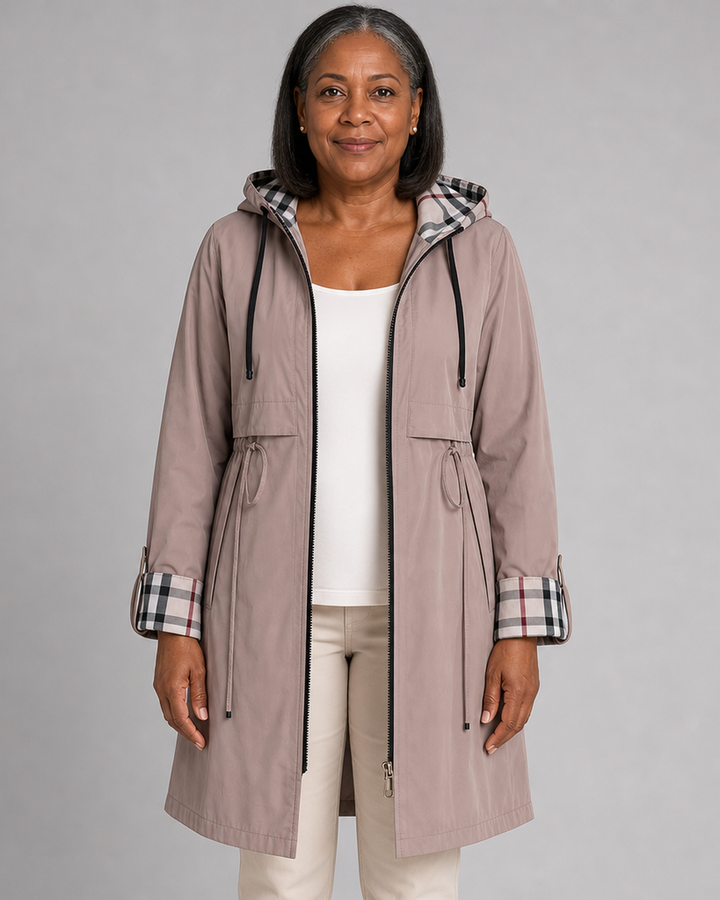 Yvonne | Hooded Zip Coat