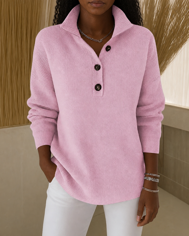 Florence | V-neck Polo Sweater
