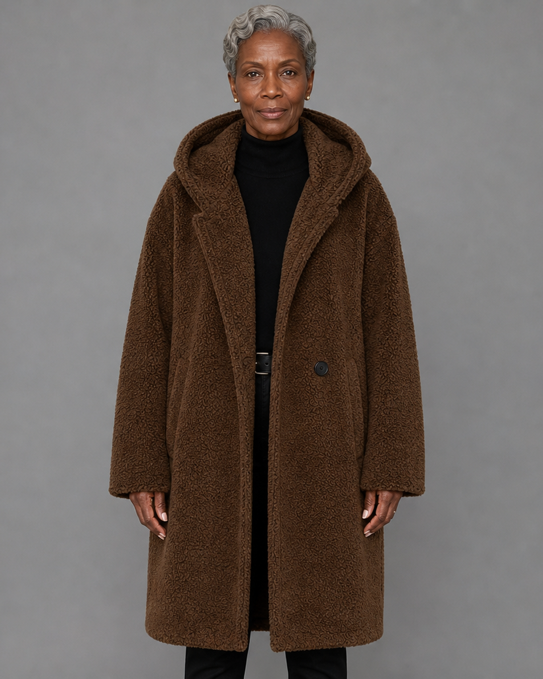 Roxanne | Long Teddy Coat