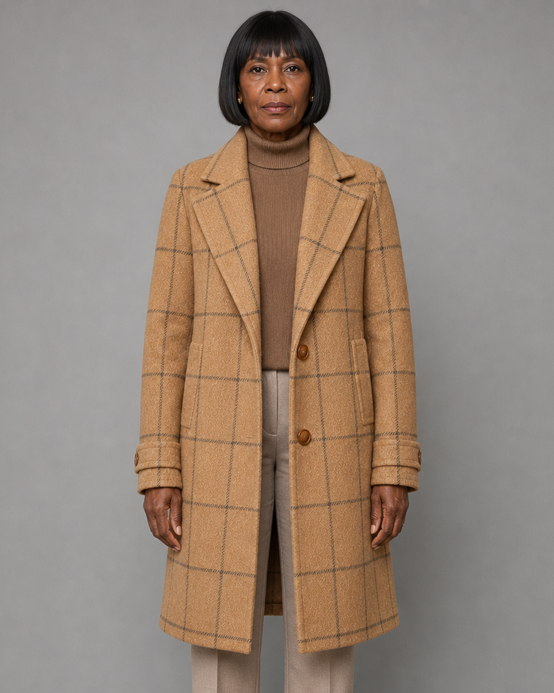 Bethany | Classic Checkered Coat
