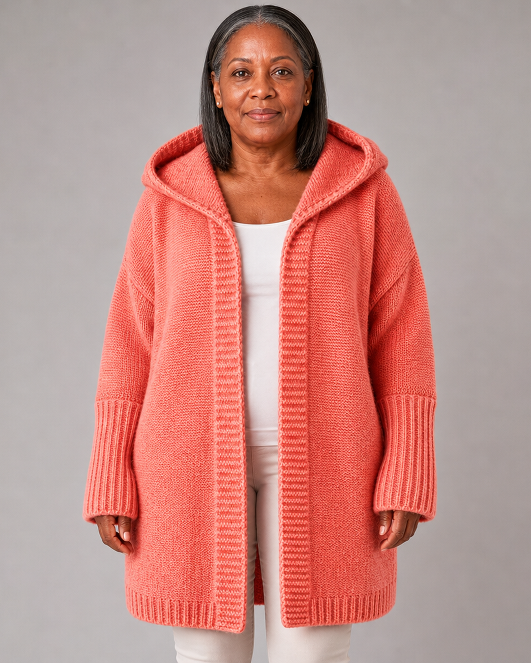 Jillian | Oversized Hooded Cardigan Coat