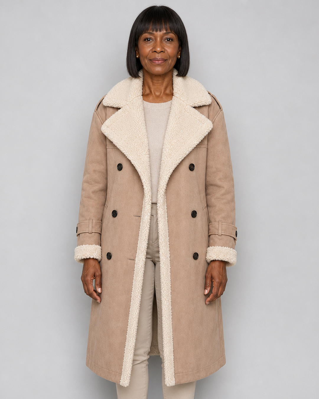 Yvette | Teddy-lined Trench Coat