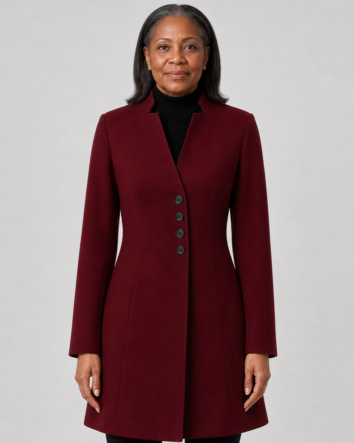 Indira in Burgundy
