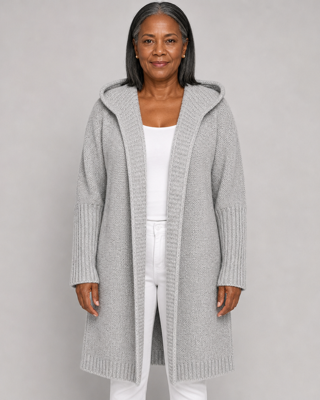 Jillian | Oversized Hooded Cardigan Coat