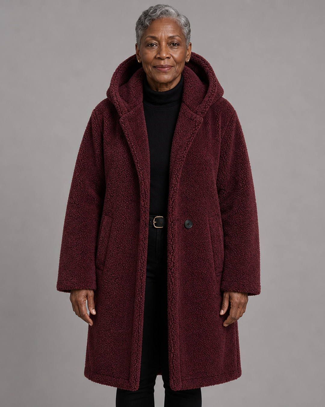Roxanne | Long Teddy Coat