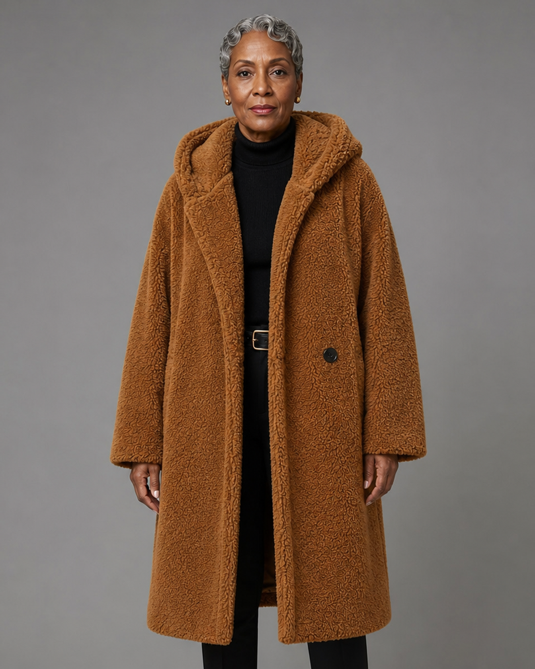 Roxanne | Long Teddy Coat